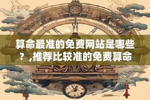 算命最准的免费网站是哪些？,推荐比较准的免费算命网