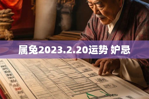 属兔2023.2.20运势 妒忌