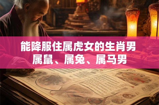 能降服住属虎女的生肖男 属鼠、属兔、属马男