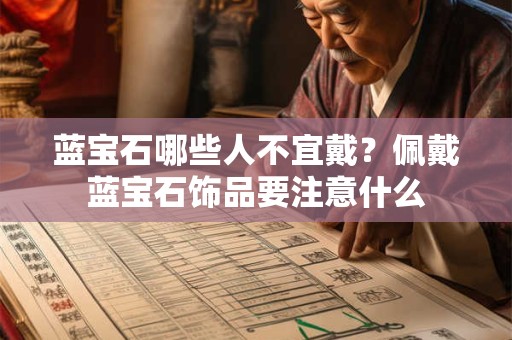 蓝宝石哪些人不宜戴？佩戴蓝宝石饰品要注意什么