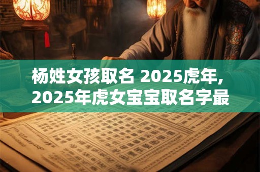 杨姓女孩取名 2025虎年, 2025年虎女宝宝取名字最佳字