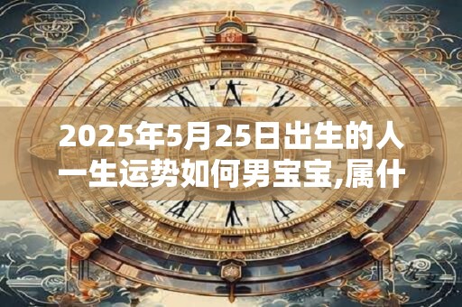 2025年5月25日出生的人一生运势如何男宝宝,属什么命