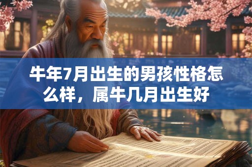 牛年7月出生的男孩性格怎么样，属牛几月出生好