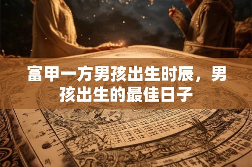 富甲一方男孩出生时辰，男孩出生的最佳日子
