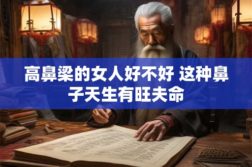 高鼻梁的女人好不好 这种鼻子天生有旺夫命