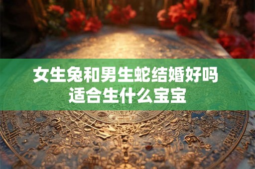 女生兔和男生蛇结婚好吗 适合生什么宝宝