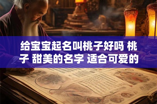 给宝宝起名叫桃子好吗 桃子 甜美的名字 适合可爱的宝宝
