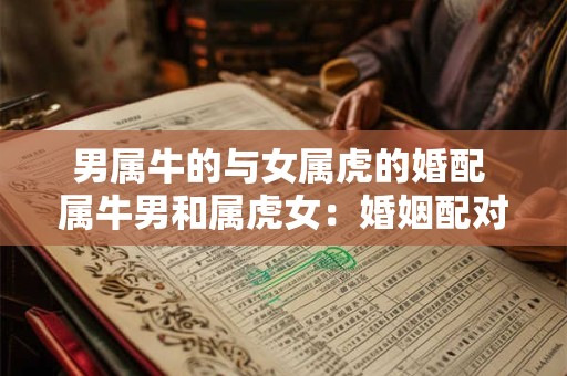 男属牛的与女属虎的婚配 属牛男和属虎女：婚姻配对分析