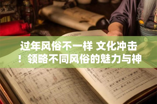 过年风俗不一样 文化冲击！领略不同风俗的魅力与神秘！