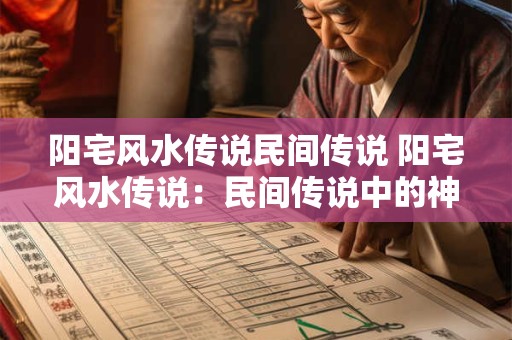 阳宅风水传说民间传说 阳宅风水传说：民间传说中的神秘力量
