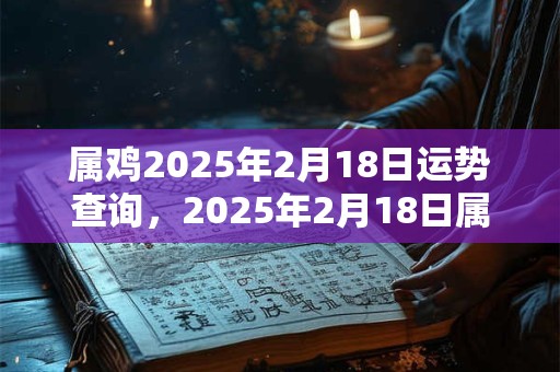 属鸡2025年2月18日运势查询，2025年2月18日属鸡运势分析