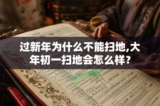 过新年为什么不能扫地,大年初一扫地会怎么样？