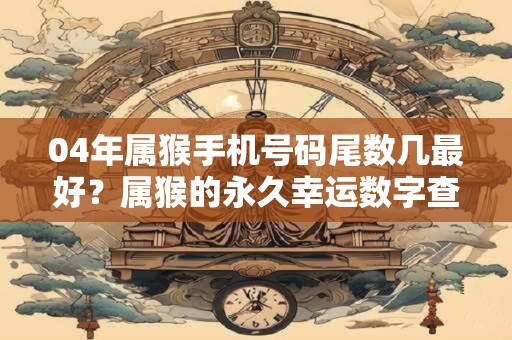 04年属猴手机号码尾数几最好？属猴的永久幸运数字查询
