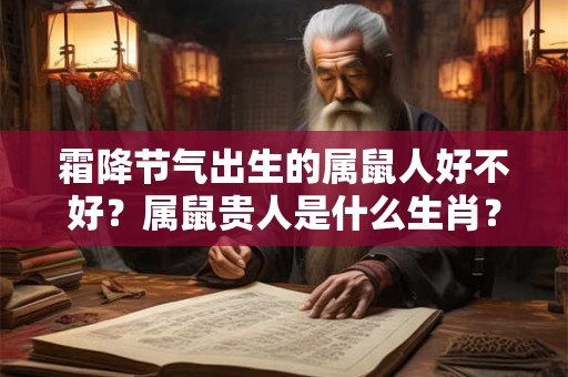 霜降节气出生的属鼠人好不好？属鼠贵人是什么生肖？