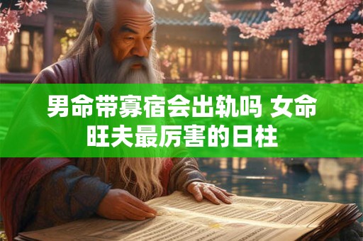 男命带寡宿会出轨吗 女命旺夫最厉害的日柱