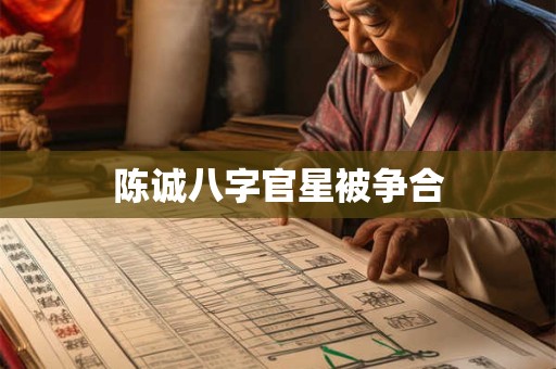 陈诚八字官星被争合