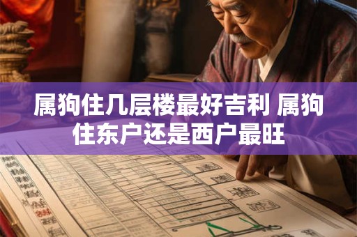 属狗住几层楼最好吉利 属狗住东户还是西户最旺