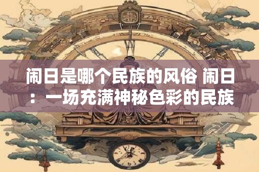 闹日是哪个民族的风俗 闹日：一场充满神秘色彩的民族狂欢