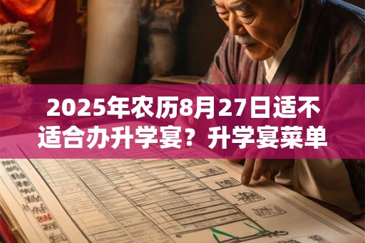2025年农历8月27日适不适合办升学宴？升学宴菜单大全