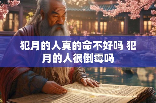 犯月的人真的命不好吗 犯月的人很倒霉吗