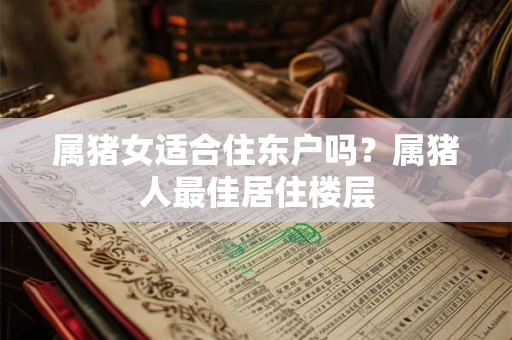 属猪女适合住东户吗？属猪人最佳居住楼层
