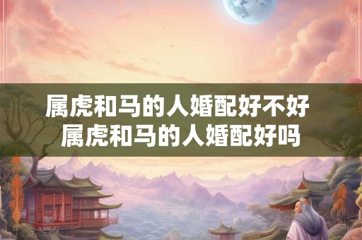 属虎和马的人婚配好不好 属虎和马的人婚配好吗