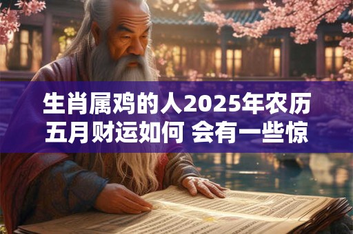 生肖属鸡的人2025年农历五月财运如何 会有一些惊喜出现