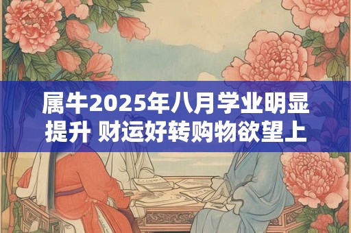 属牛2025年八月学业明显提升 财运好转购物欲望上涨