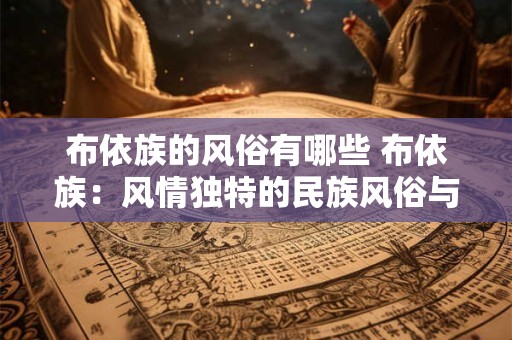 布依族的风俗有哪些 布依族：风情独特的民族风俗与文化
