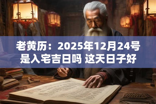 老黄历：2025年12月24号是入宅吉日吗 这天日子好吗