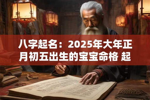 八字起名：2025年大年正月初五出生的宝宝命格 起什么名字好