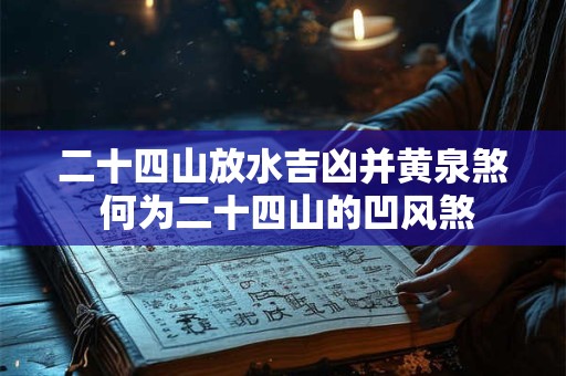 二十四山放水吉凶并黄泉煞 何为二十四山的凹风煞