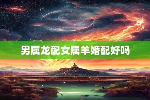 男属龙配女属羊婚配好吗