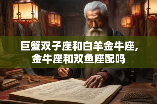 巨蟹双子座和白羊金牛座,金牛座和双鱼座配吗