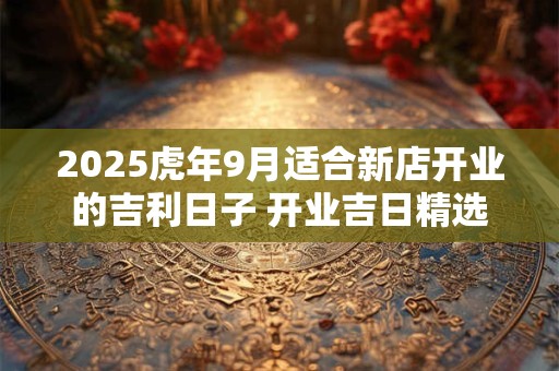 2025虎年9月适合新店开业的吉利日子 开业吉日精选