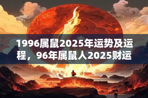 1996属鼠2025年运势及运程，96年属鼠人2025财运方位