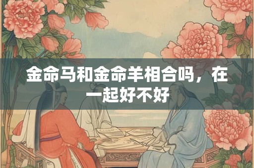 金命马和金命羊相合吗，在一起好不好
