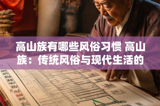 高山族有哪些风俗习惯 高山族：传统风俗与现代生活的融合
