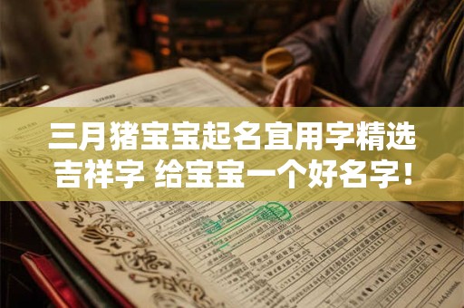 三月猪宝宝起名宜用字精选吉祥字 给宝宝一个好名字！