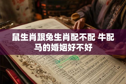 鼠生肖跟兔生肖配不配 牛配马的婚姻好不好