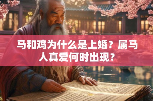 马和鸡为什么是上婚？属马人真爱何时出现？