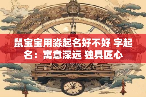 鼠宝宝用淼起名好不好 字起名：寓意深远 独具匠心