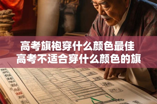 高考旗袍穿什么颜色最佳 高考不适合穿什么颜色的旗袍
