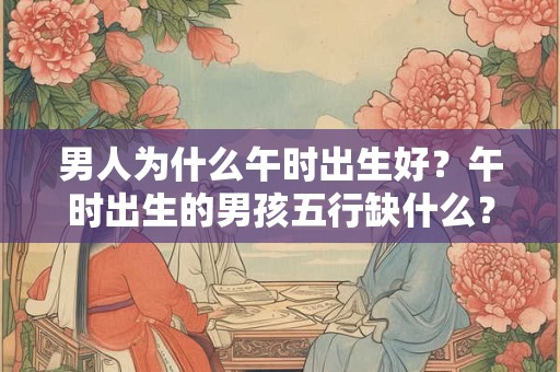 男人为什么午时出生好？午时出生的男孩五行缺什么？