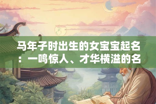 马年子时出生的女宝宝起名：一鸣惊人、才华横溢的名字！