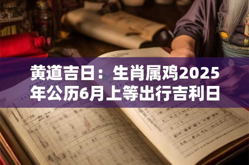 黄道吉日：生肖属鸡2025年公历6月上等出行吉利日子