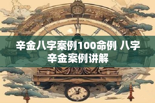 辛金八字案例100命例 八字辛金案例讲解