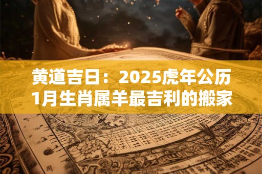 黄道吉日：2025虎年公历1月生肖属羊最吉利的搬家日子
