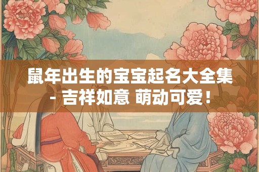 鼠年出生的宝宝起名大全集- 吉祥如意 萌动可爱！
