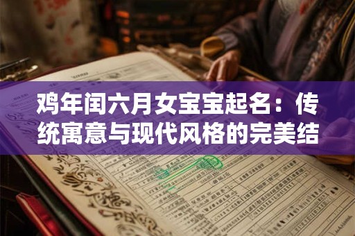 鸡年闰六月女宝宝起名：传统寓意与现代风格的完美结合